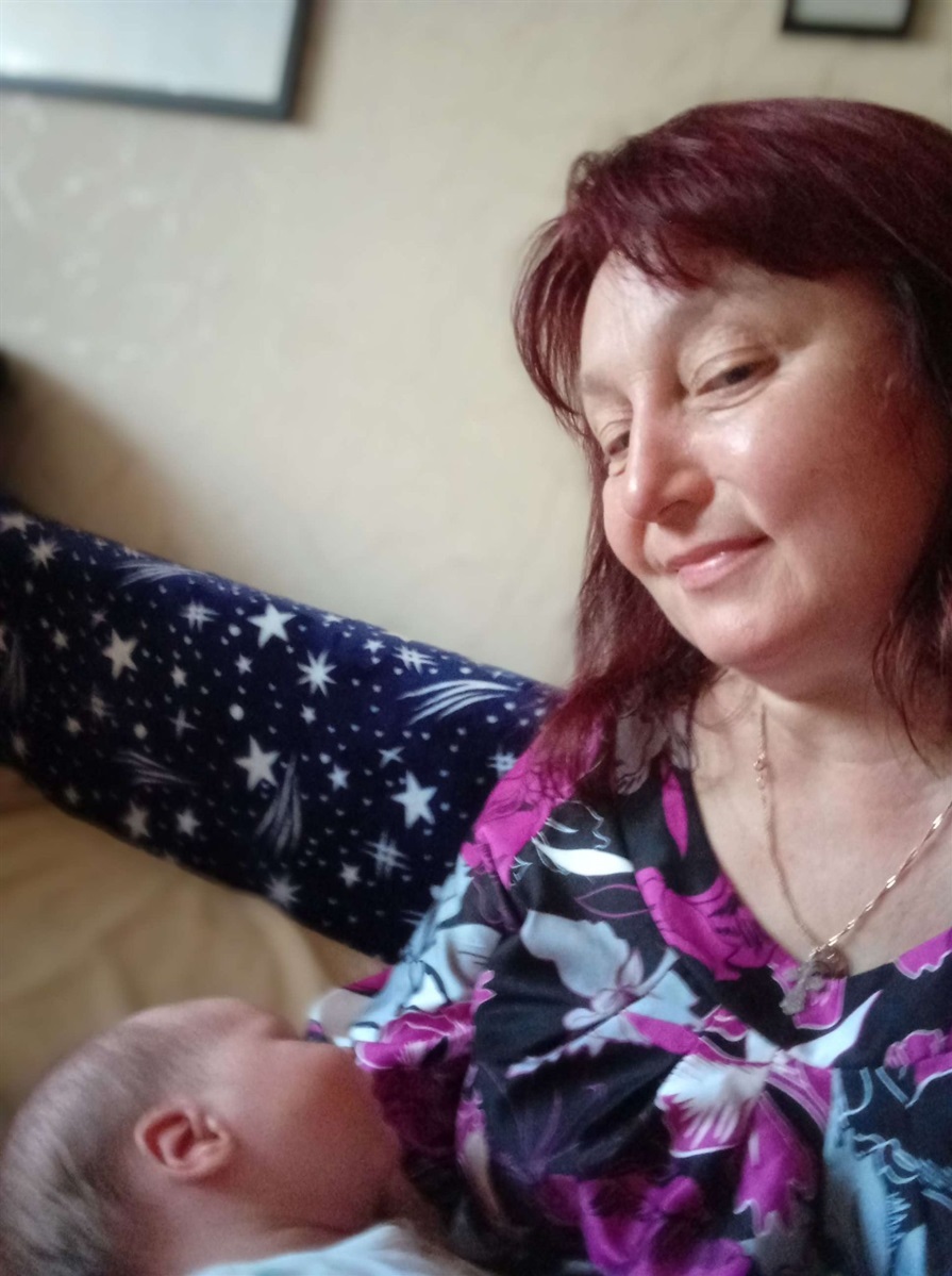 Пані Леся з онучкою Соломією.